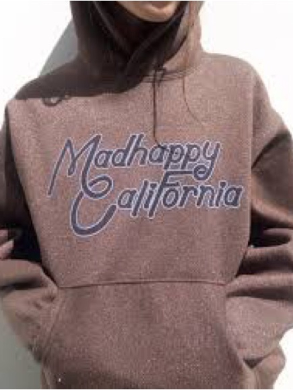 Madhappy Glitter Brown 'California' Script Hoodie